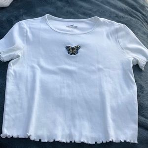 White with butterfly